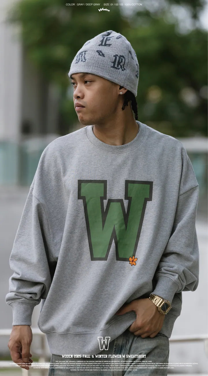 WODEN 2025 Fall & Winter 008 Flower W Sweatshirt