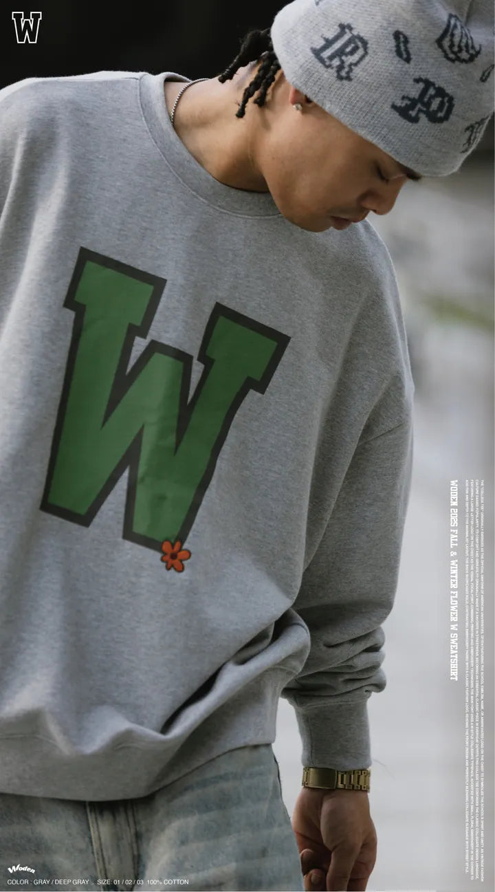 WODEN 2025 Fall & Winter 008 Flower W Sweatshirt