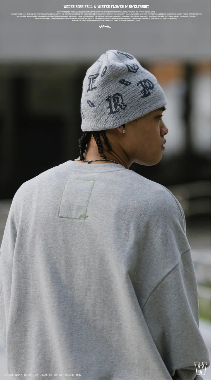 WODEN 2025 Fall & Winter 008 Flower W Sweatshirt