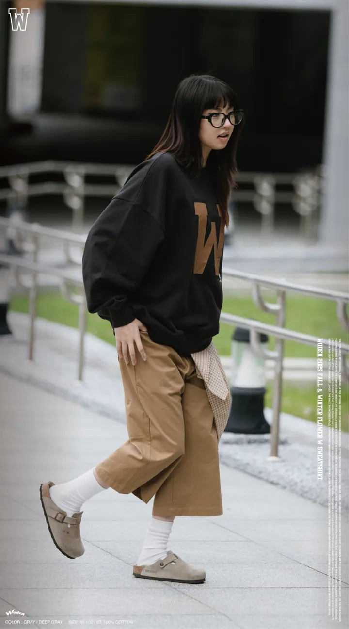 WODEN 2025 Fall & Winter 008 Flower W Sweatshirt