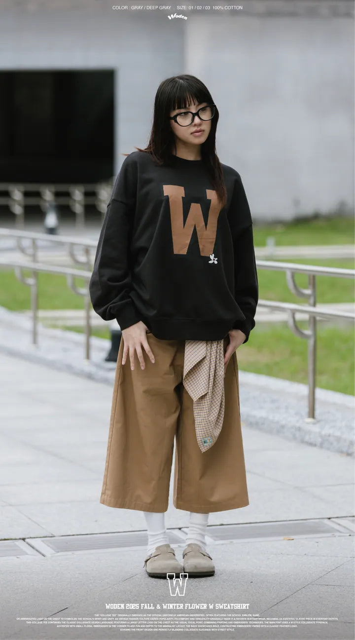 WODEN 2025 Fall & Winter 008 Flower W Sweatshirt