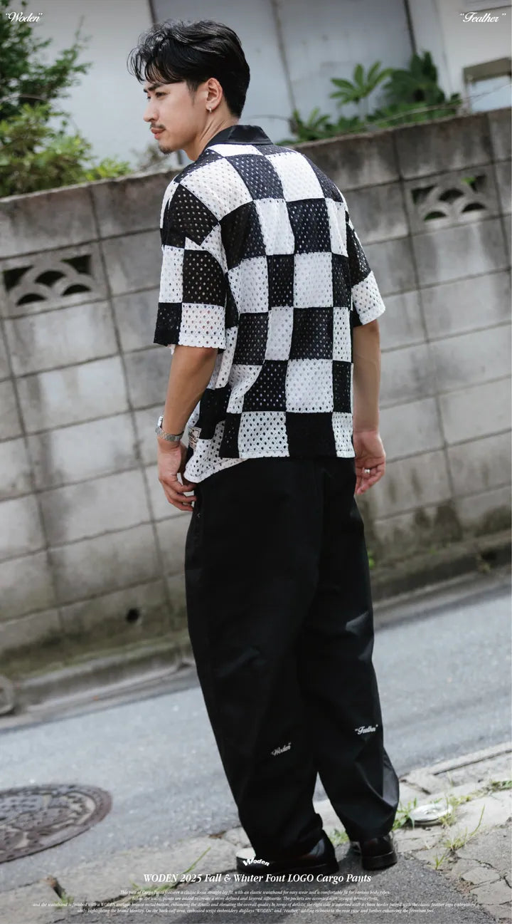 WODEN 2025 Fall & Winter 009 Font LOGO Cargo Pants
