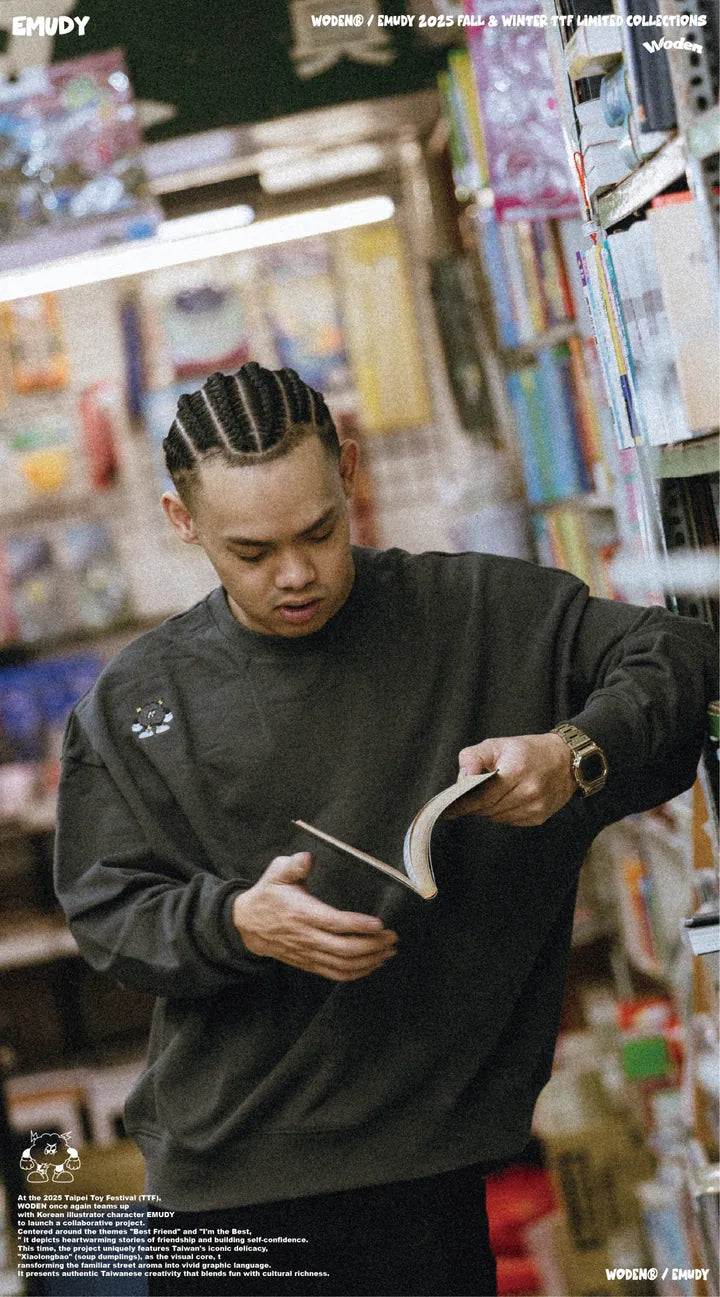 WODEN / EMUDY 2025 Fall & Winter 012 TTF I’M THE BEST Sweatshirt