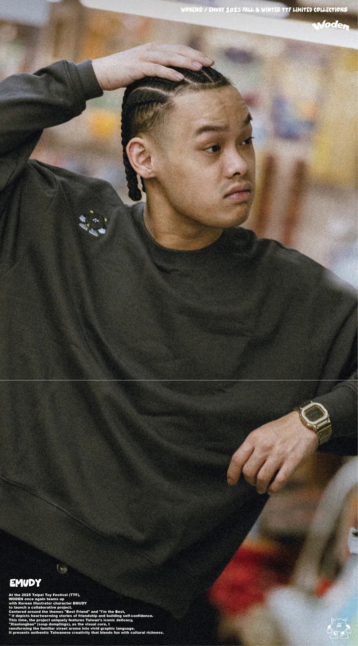 WODEN / EMUDY 2025 Fall & Winter 012 TTF I’M THE BEST Sweatshirt