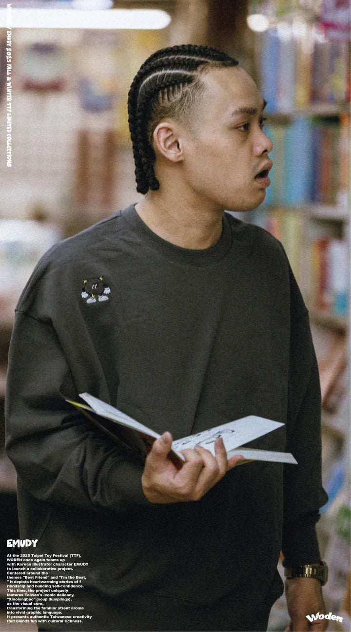 WODEN / EMUDY 2025 Fall & Winter 012 TTF I’M THE BEST Sweatshirt