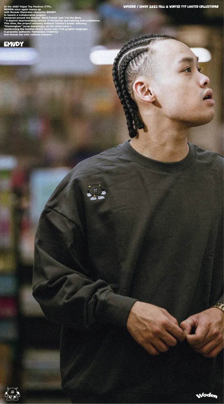 WODEN / EMUDY 2025 Fall & Winter 012 TTF I’M THE BEST Sweatshirt
