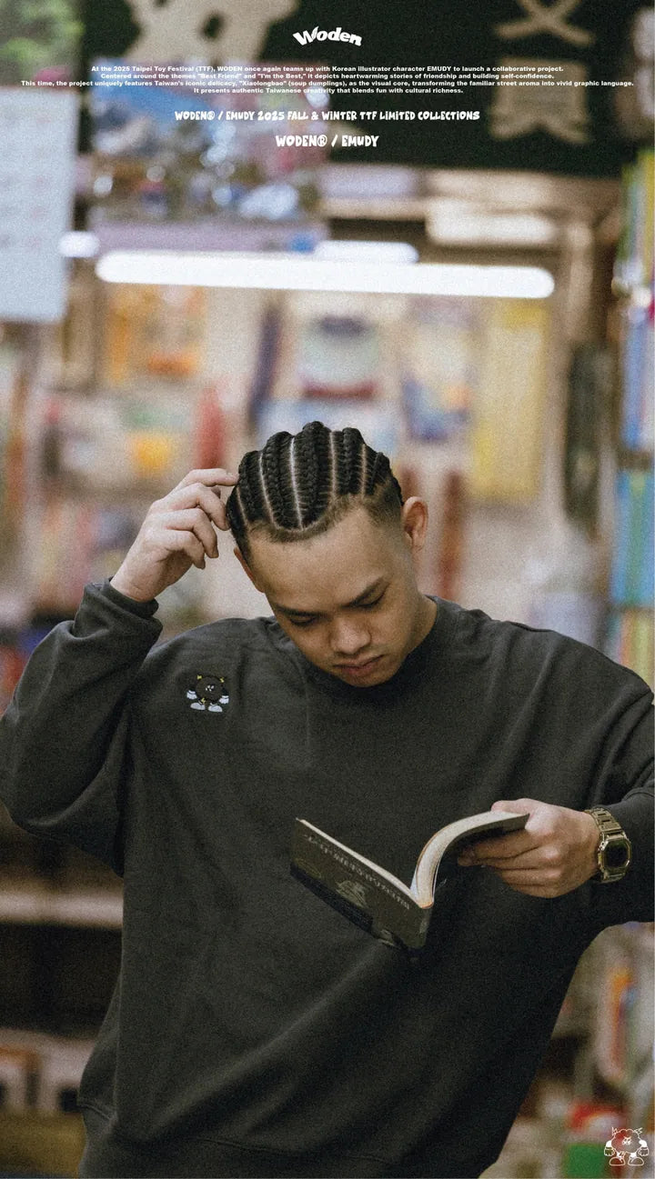 WODEN / EMUDY 2025 Fall & Winter 012 TTF I’M THE BEST Sweatshirt