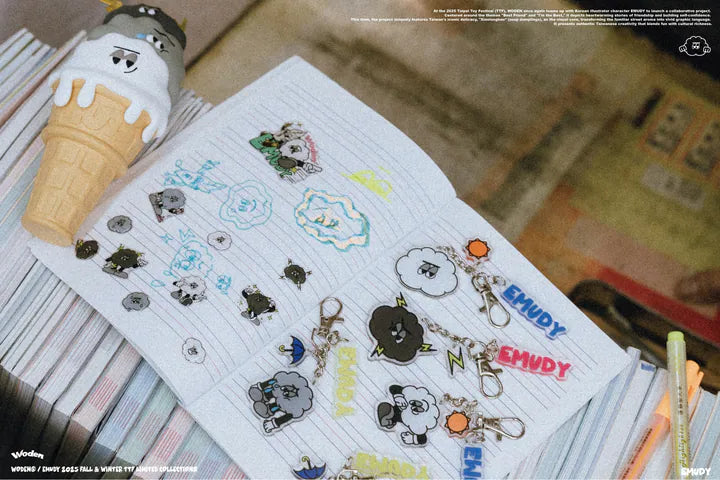 WODEN / EMUDY 2025 Fall & Winter 013 TTF 3D CRYSTAL STICKER