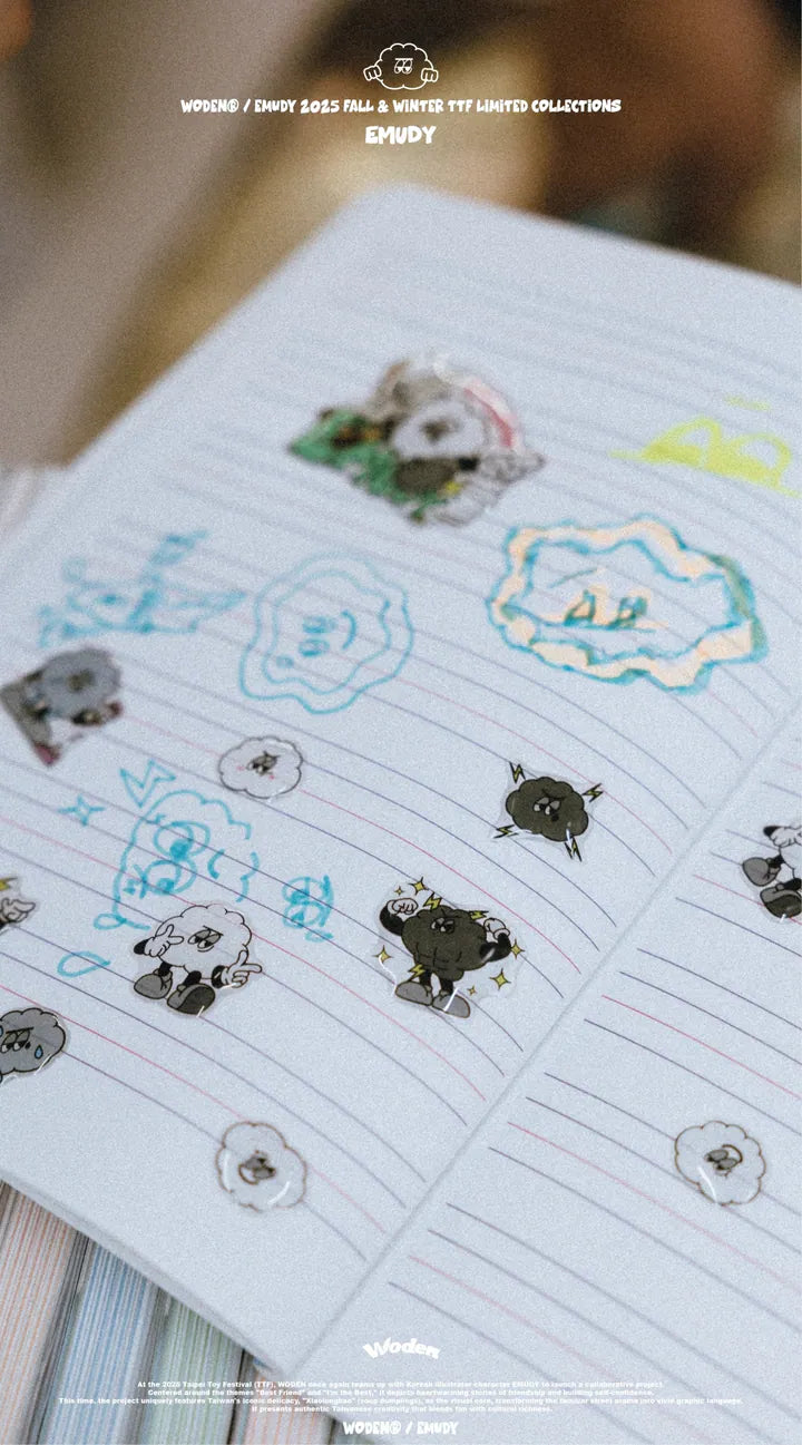 WODEN / EMUDY 2025 Fall & Winter 013 TTF 3D CRYSTAL STICKER