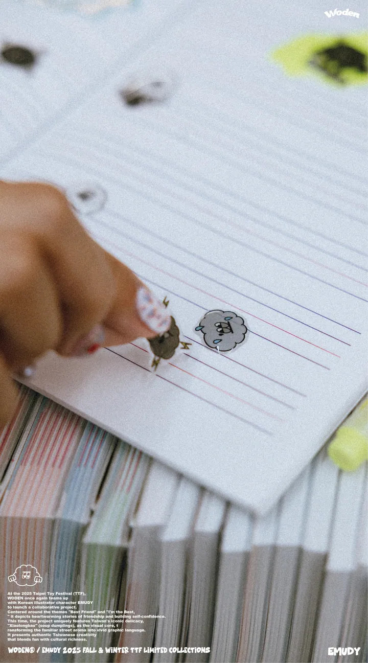 WODEN / EMUDY 2025 Fall & Winter 013 TTF 3D CRYSTAL STICKER