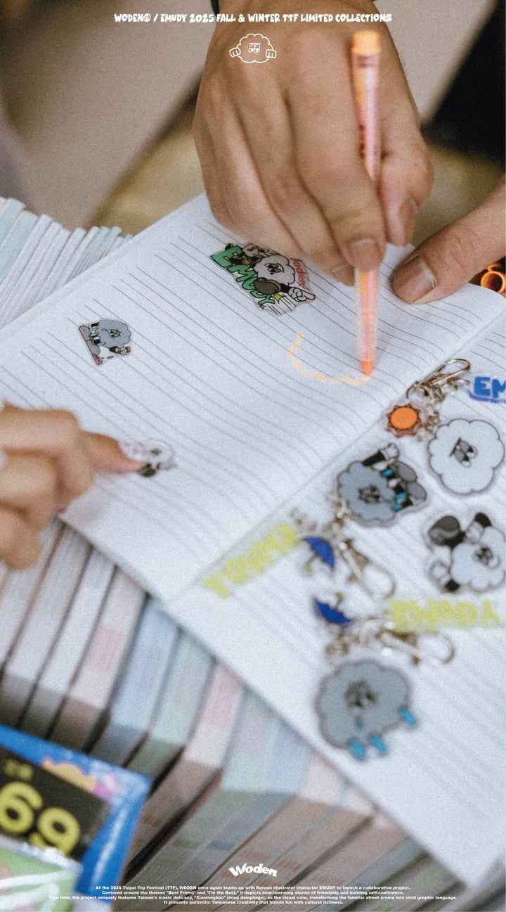 WODEN / EMUDY 2025 Fall & Winter 013 TTF 3D CRYSTAL STICKER