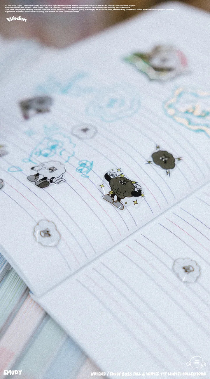 WODEN / EMUDY 2025 Fall & Winter 013 TTF 3D CRYSTAL STICKER