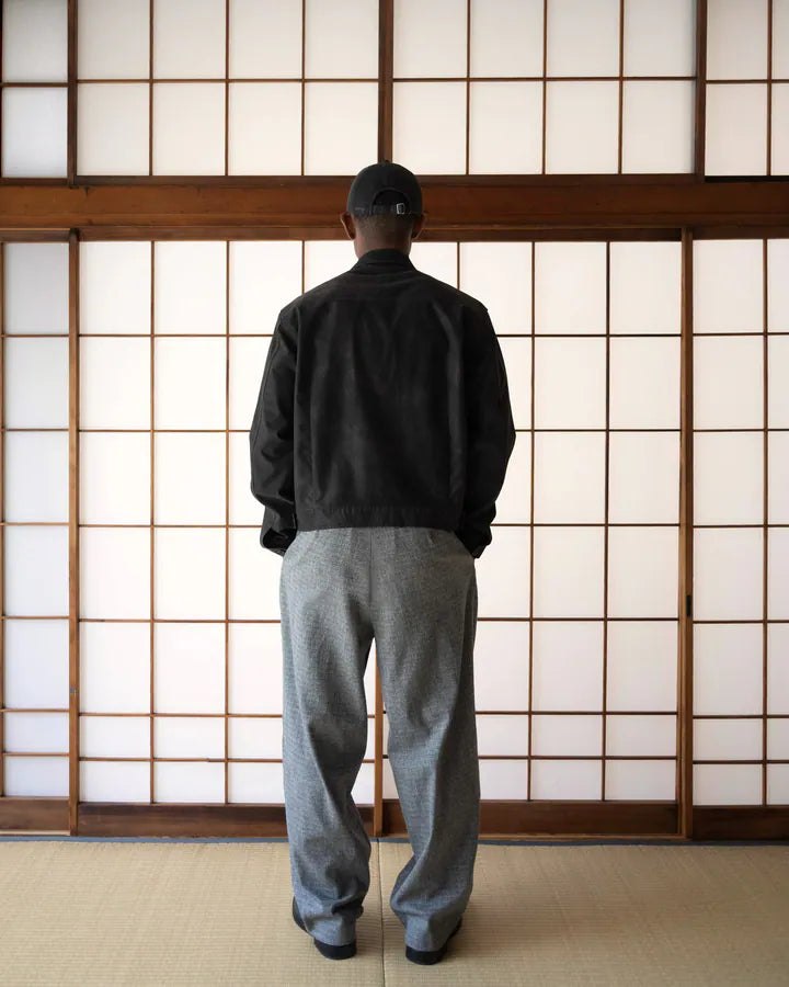 YANGI Vintage Washed Faux Leather Jacket