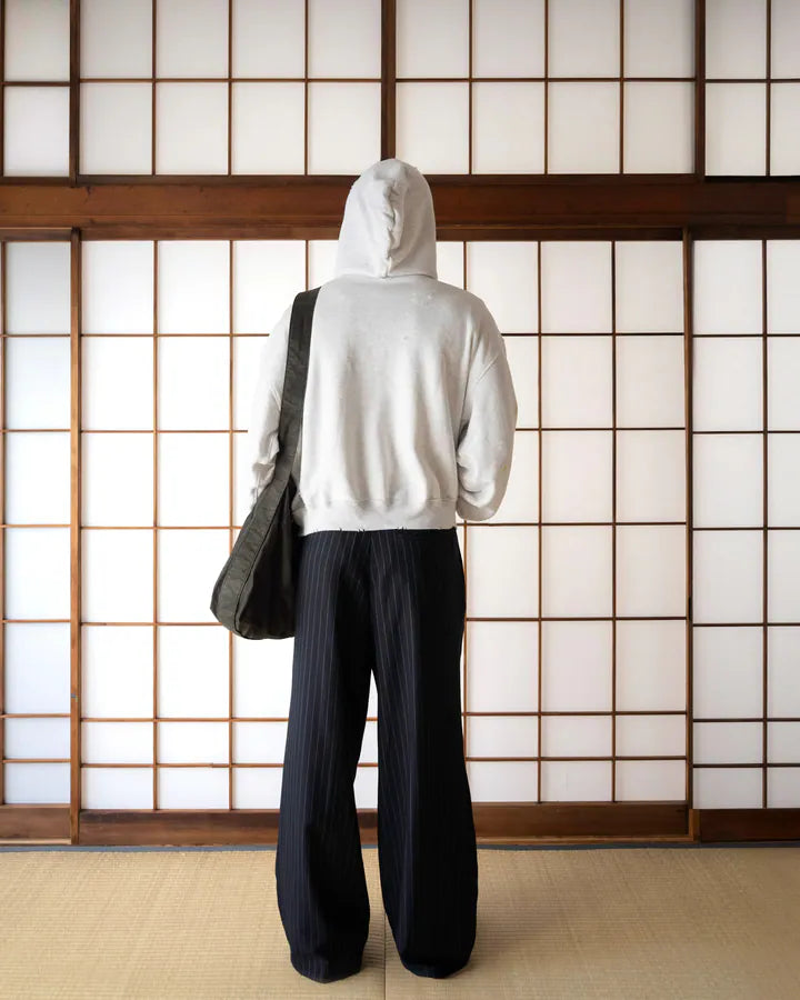 YANGI Wool-mixed Wide-legs Trousers