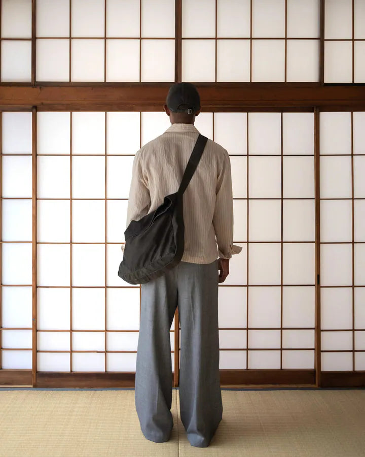 YANGI Wool-mixed Wide-legs Trousers