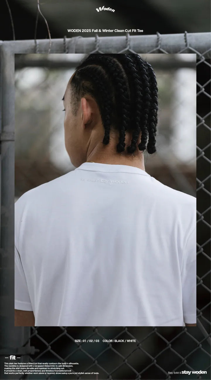 WODEN 2025 Fall & Winter 018 Clean Cut Fit Tee