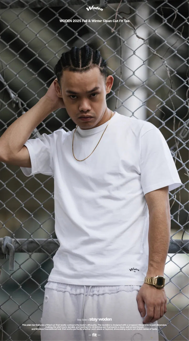 WODEN 2025 Fall & Winter 018 Clean Cut Fit Tee