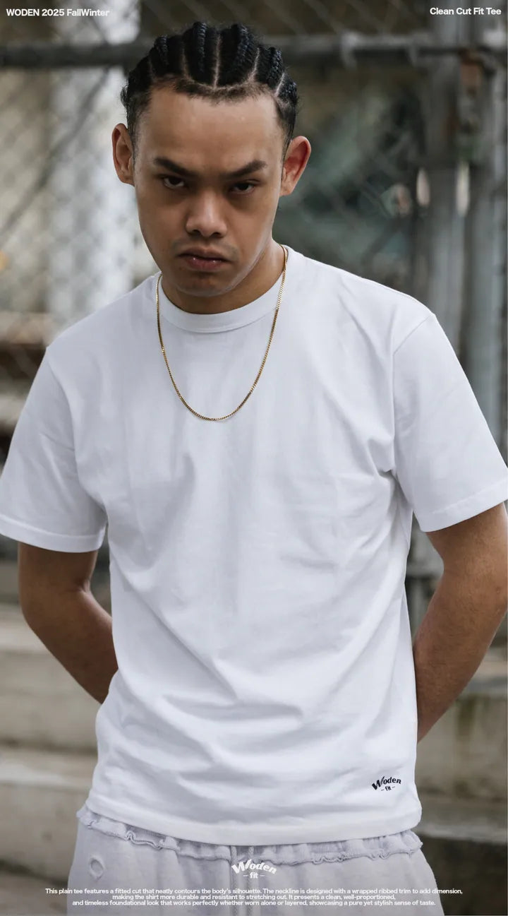 WODEN 2025 Fall & Winter 018 Clean Cut Fit Tee