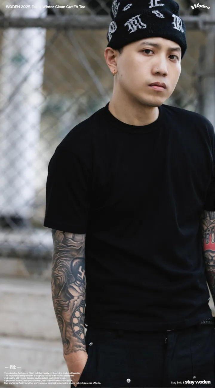 WODEN 2025 Fall & Winter 018 Clean Cut Fit Tee