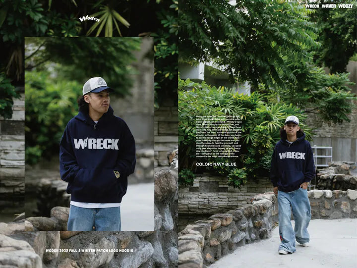 WODEN 2025 Fall & Winter 021 Patch LOGO Hoodie