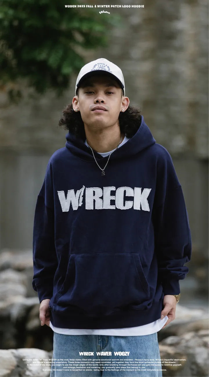 WODEN 2025 Fall & Winter 021 Patch LOGO Hoodie
