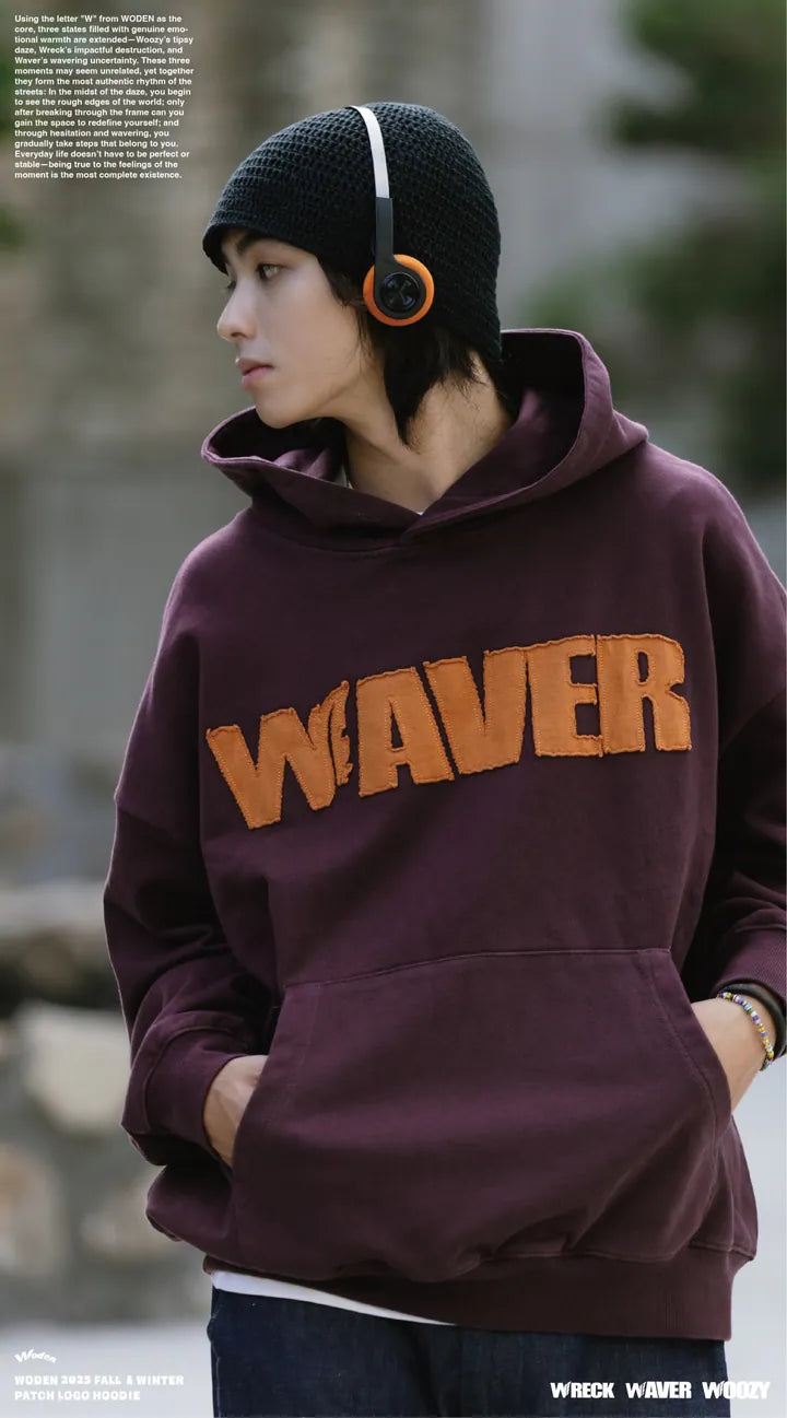 WODEN 2025 Fall & Winter 021 Patch LOGO Hoodie