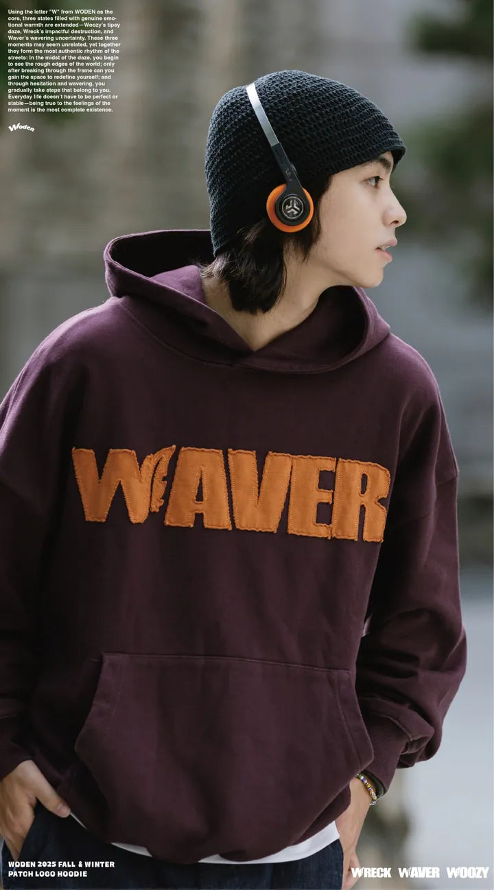 WODEN 2025 Fall & Winter 021 Patch LOGO Hoodie