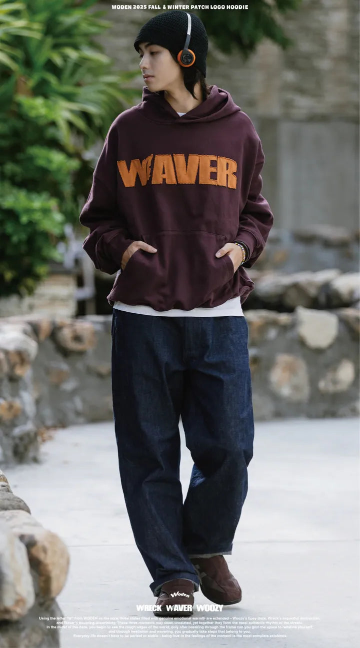 WODEN 2025 Fall & Winter 021 Patch LOGO Hoodie