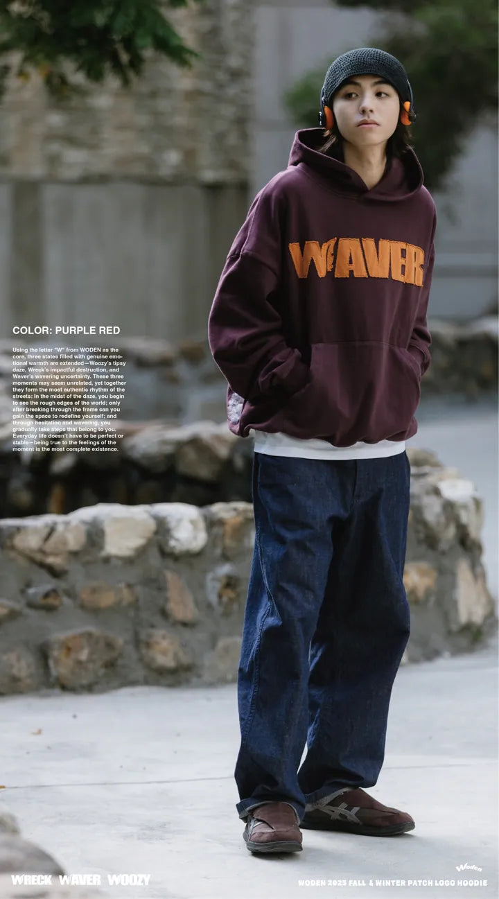WODEN 2025 Fall & Winter 021 Patch LOGO Hoodie