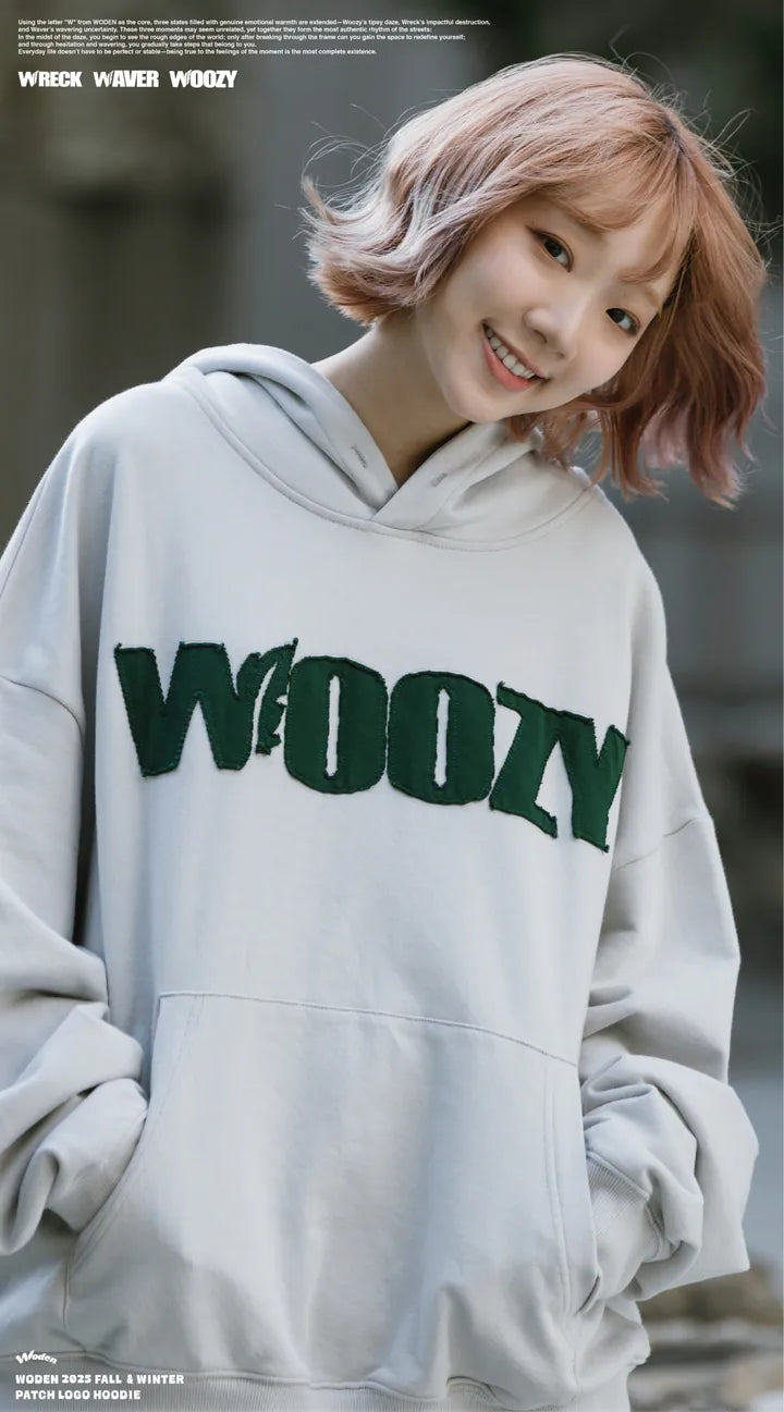 WODEN 2025 Fall & Winter 021 Patch LOGO Hoodie