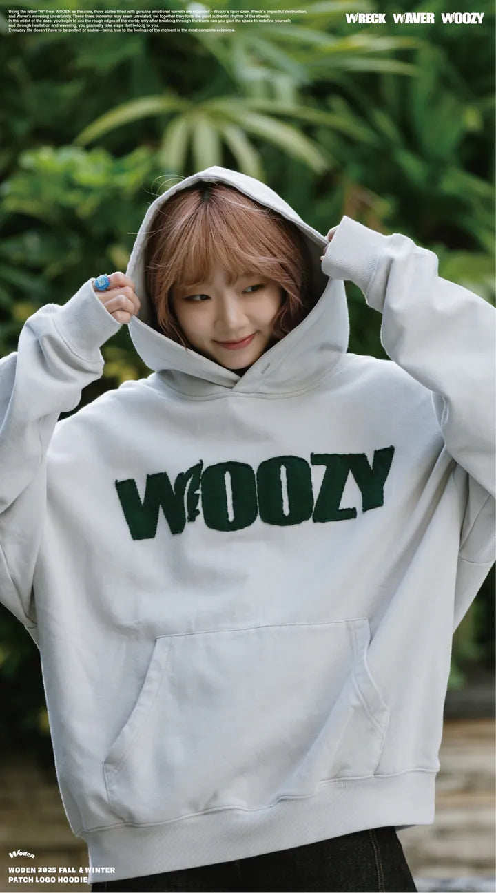 WODEN 2025 Fall & Winter 021 Patch LOGO Hoodie