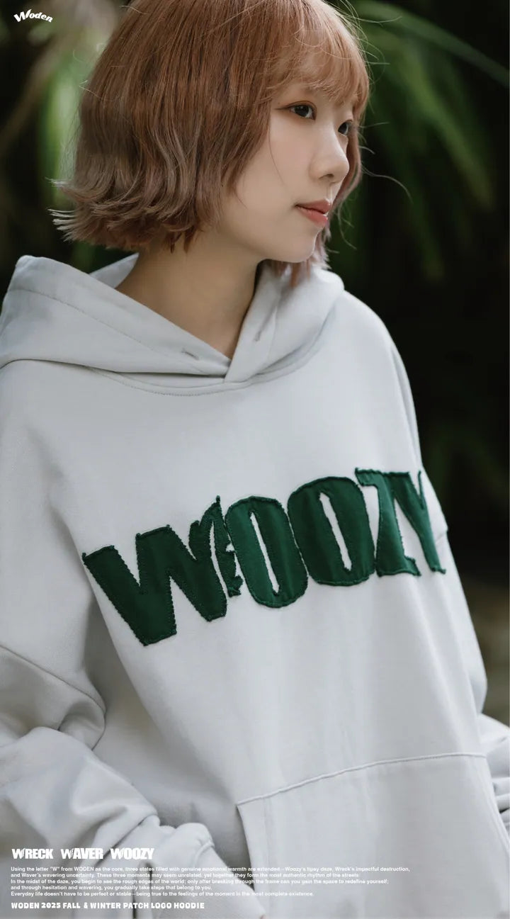 WODEN 2025 Fall & Winter 021 Patch LOGO Hoodie