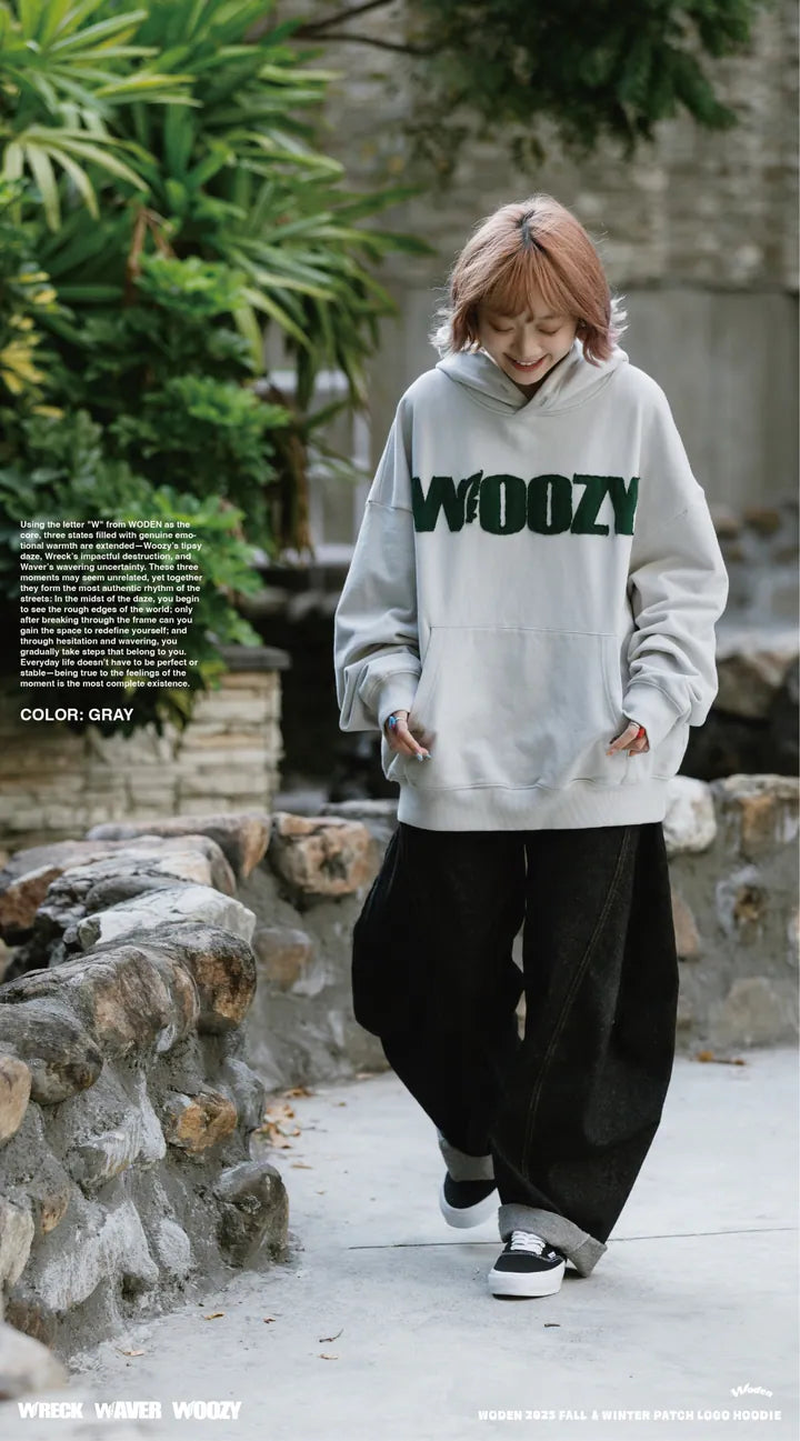 WODEN 2025 Fall & Winter 021 Patch LOGO Hoodie