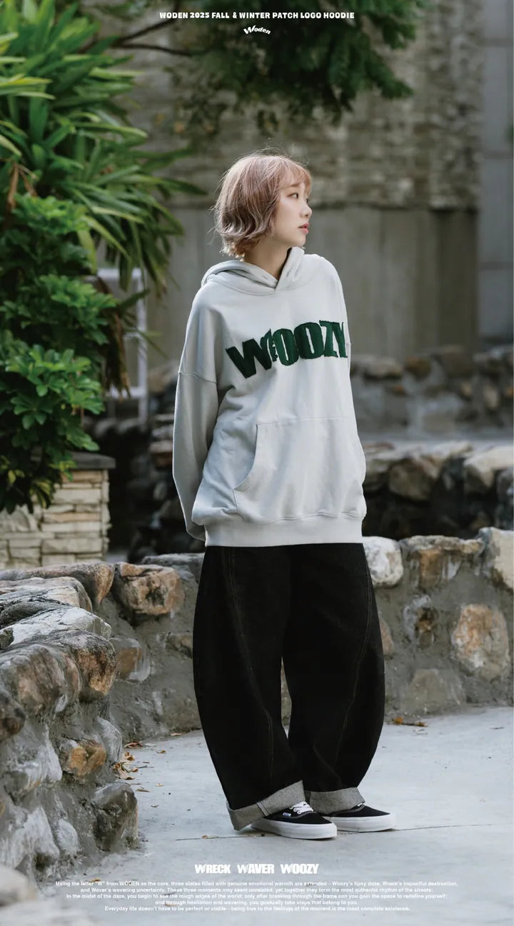 WODEN 2025 Fall & Winter 021 Patch LOGO Hoodie