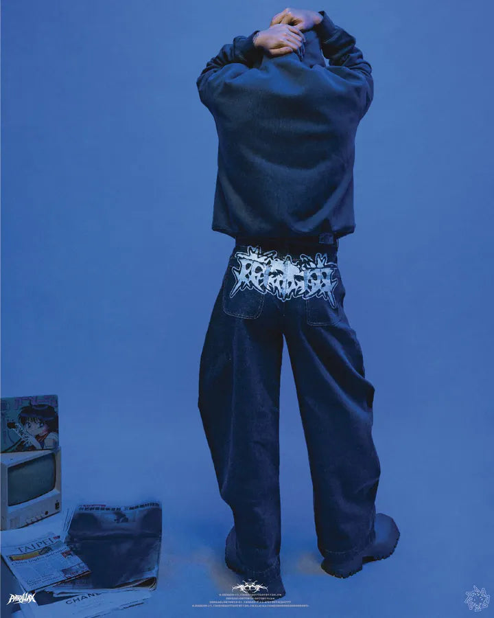 parallax.tp 25 F/W “Graffiti”Scimitar Pants