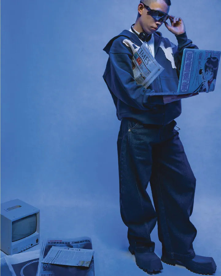 parallax.tp 25 F/W “Graffiti”Scimitar Pants