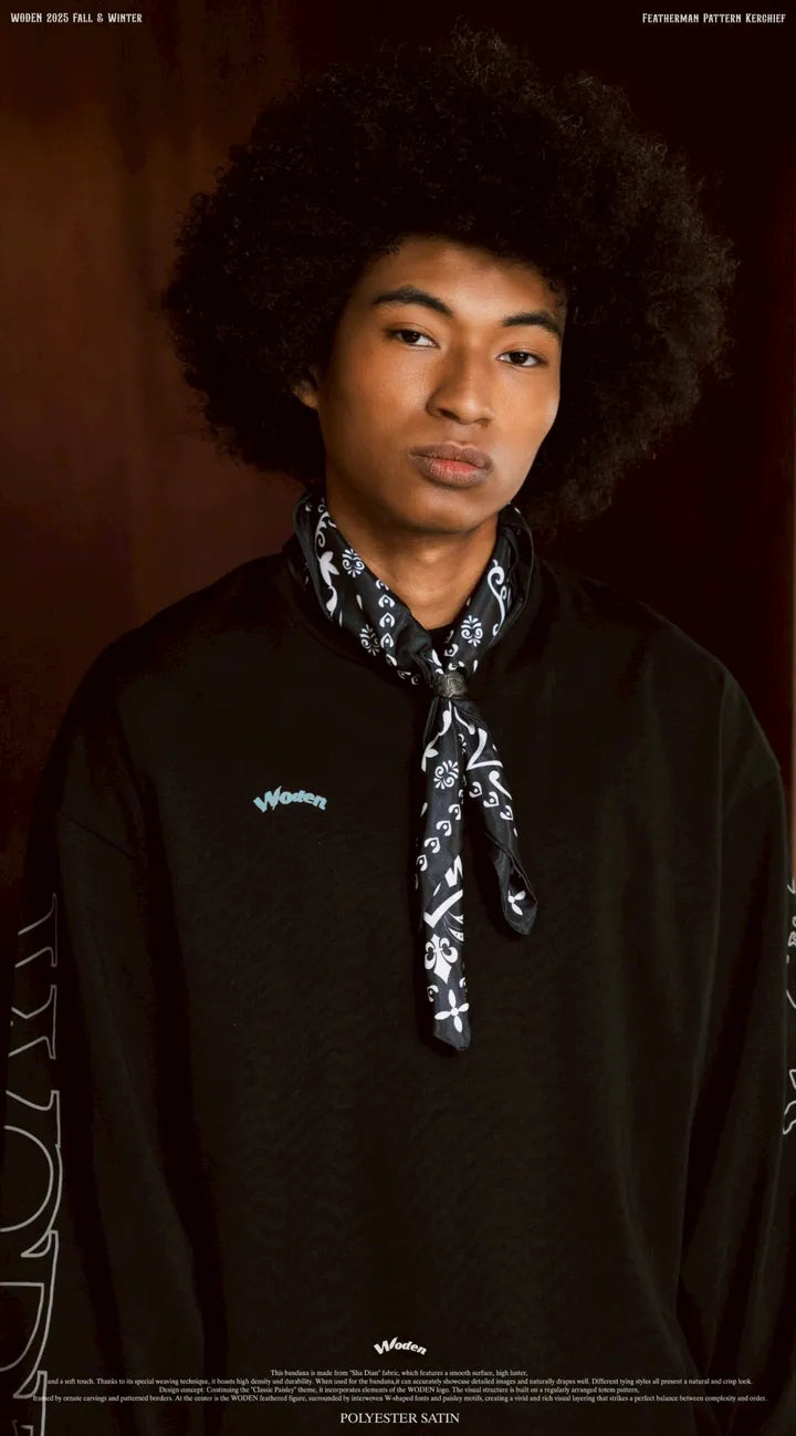 WODEN 2025 Fall & Winter 020 Featherman Pattern Kerchief