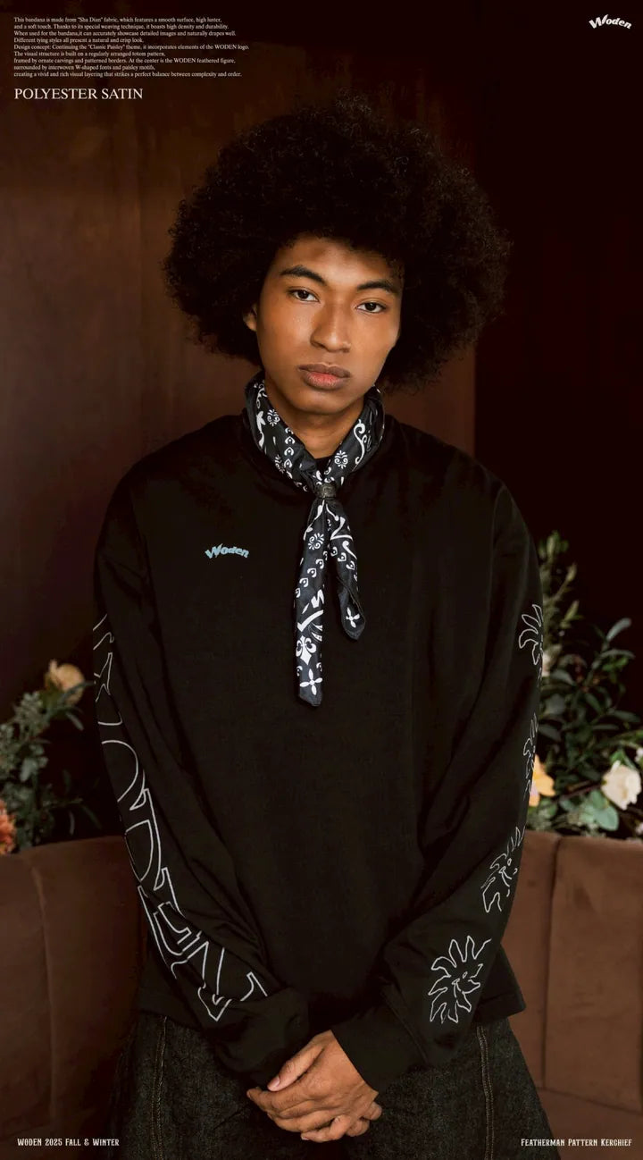 WODEN 2025 Fall & Winter 020 Featherman Pattern Kerchief