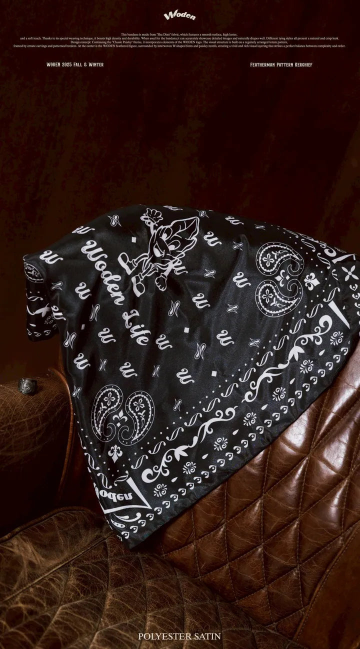 WODEN 2025 Fall & Winter 020 Featherman Pattern Kerchief
