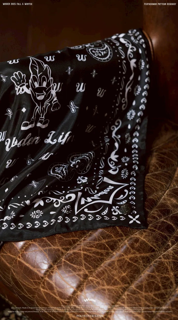 WODEN 2025 Fall & Winter 020 Featherman Pattern Kerchief
