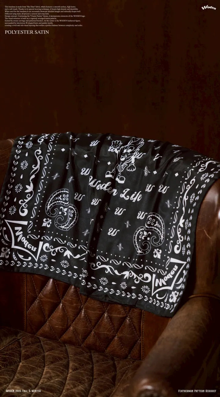 WODEN 2025 Fall & Winter 020 Featherman Pattern Kerchief
