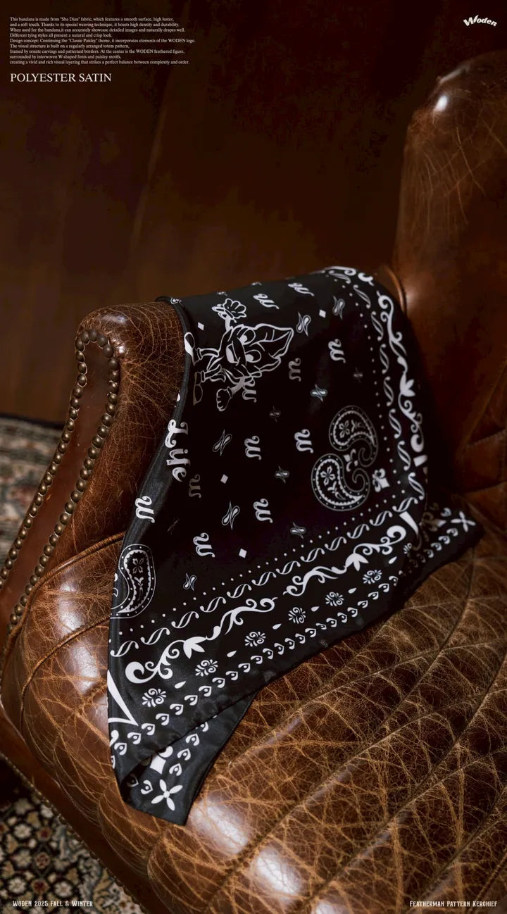 WODEN 2025 Fall & Winter 020 Featherman Pattern Kerchief