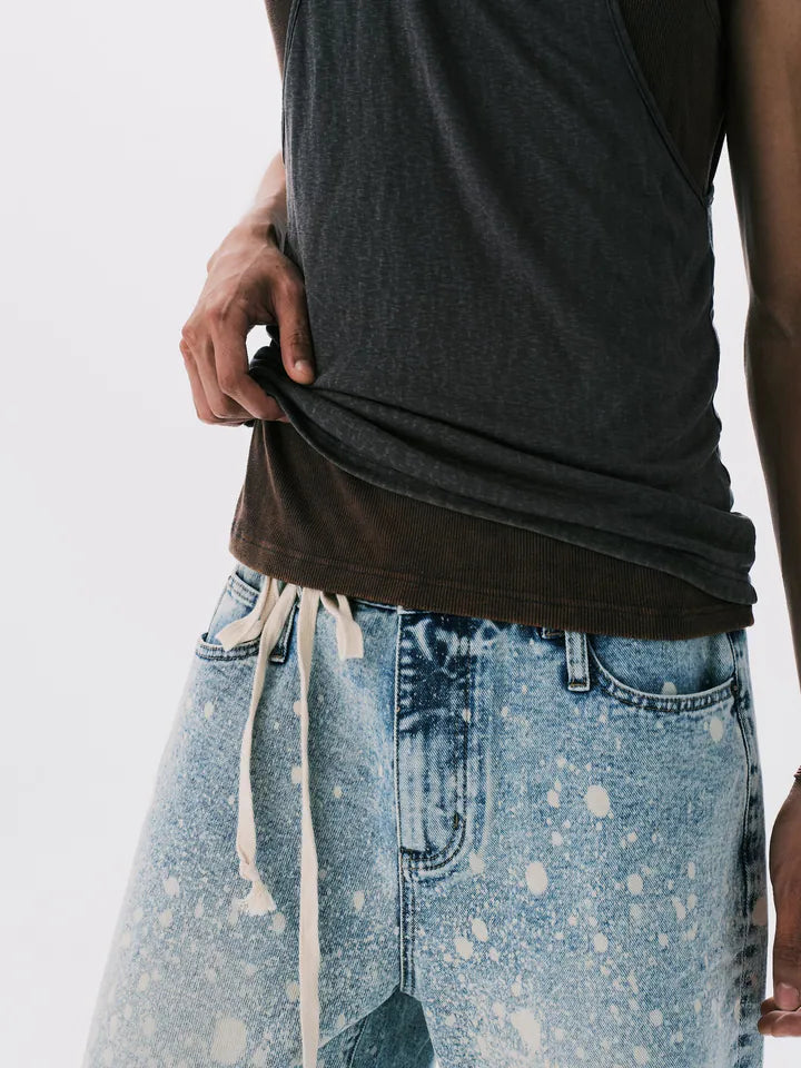 ANOWHEREMAN Double Layers Tank Top