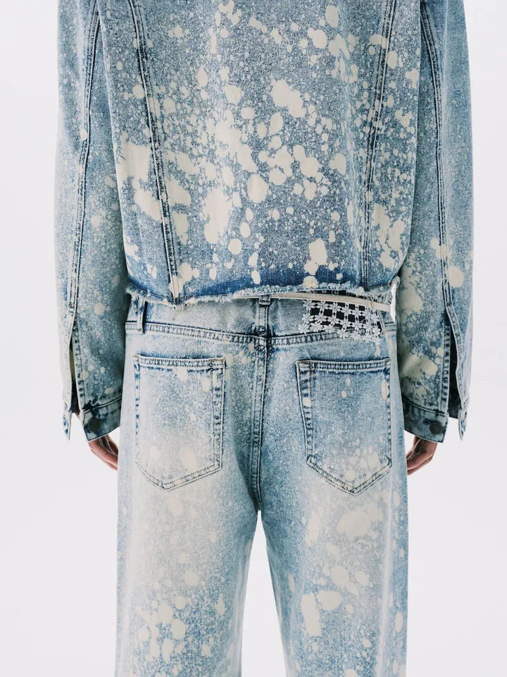 ANOWHEREMAN Paint Denim Jacket