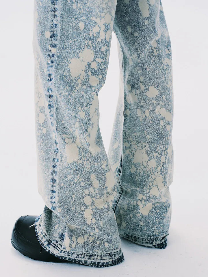ANOWHEREMAN Paint Denim Jeans