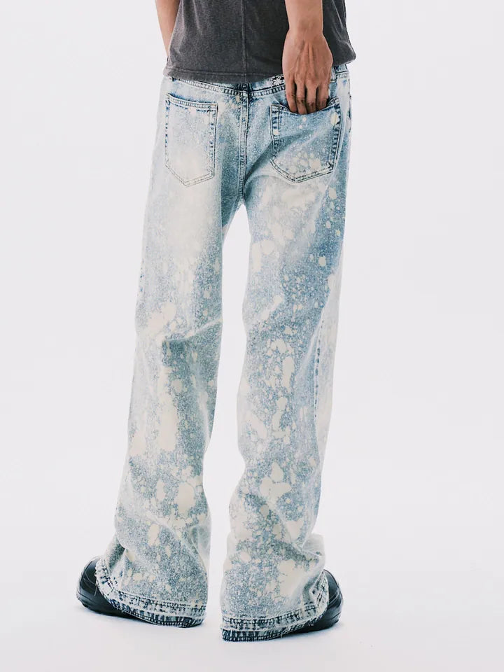 ANOWHEREMAN Paint Denim Jeans