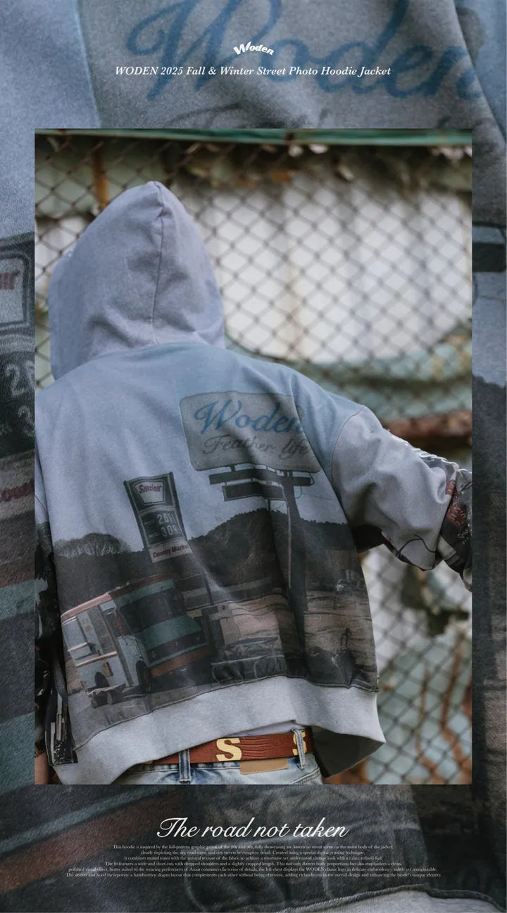 WODEN 2025 Fall & Winter 022 Street Photo Hoodie Jacket