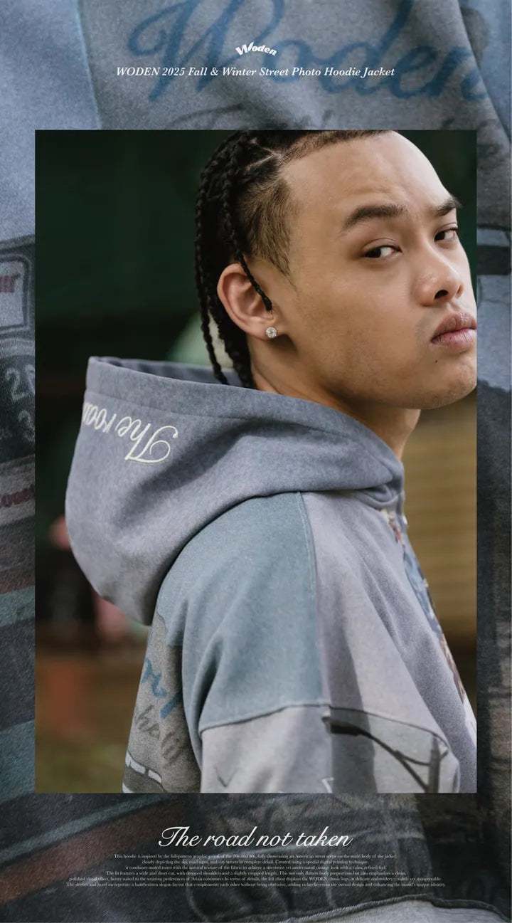 WODEN 2025 Fall & Winter 022 Street Photo Hoodie Jacket