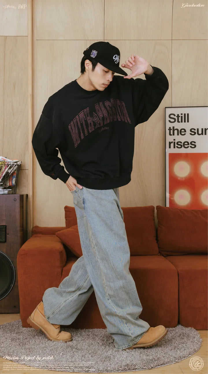 WODEN® X P.B.P® 023 Vintage College Sweatshirt