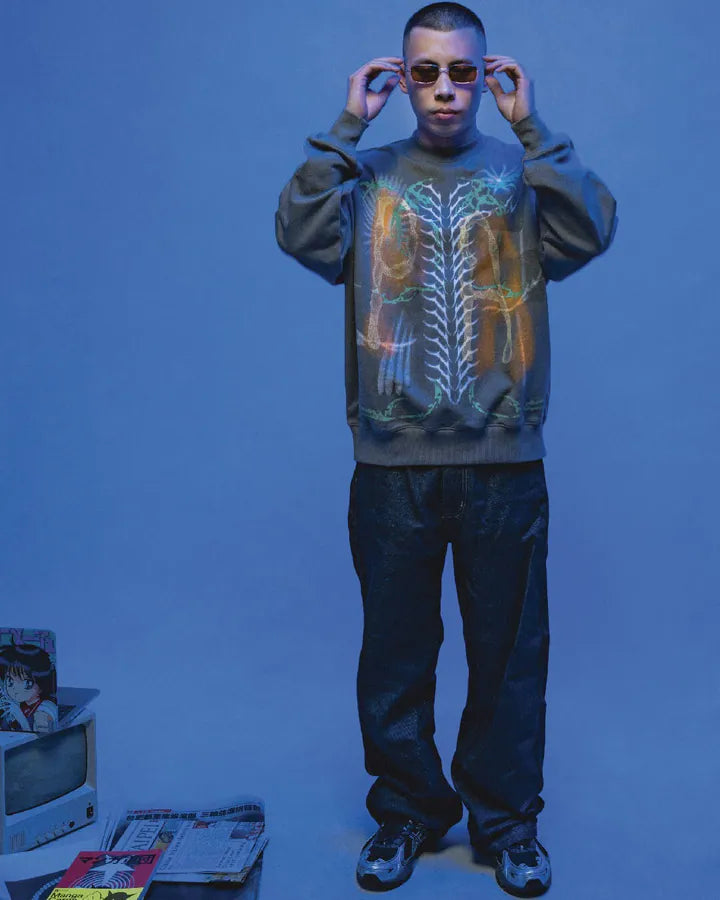 PARALLAX 25FW 002 Skeleton Sweatshirt